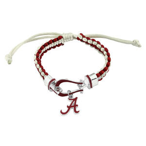 New Alabama Crimson Tide Lucky Charm Bracelet, Gift for Her Mom Him Dad, NCAA